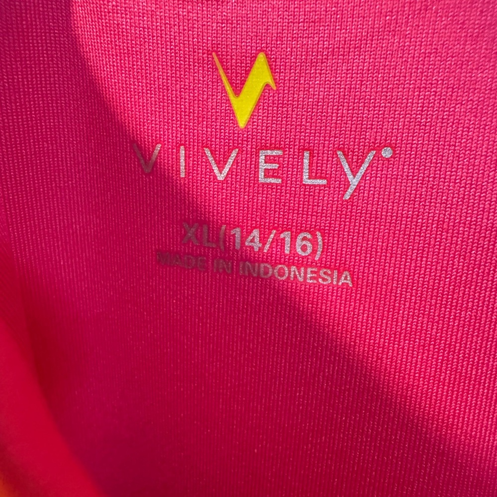 Vively Girls Active Dress | Pink & Yellow Floral Print | Size XL (14/16) | NWT - Picture 4 of 5